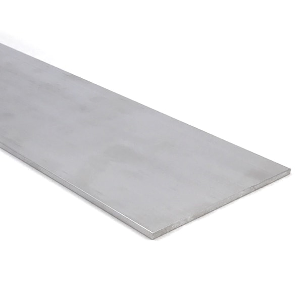 Aluminum Flat Bar, 1/8" x 3", 6061, 10" Length, T6511 Mill Stock, Extruded, 0.125" Thick